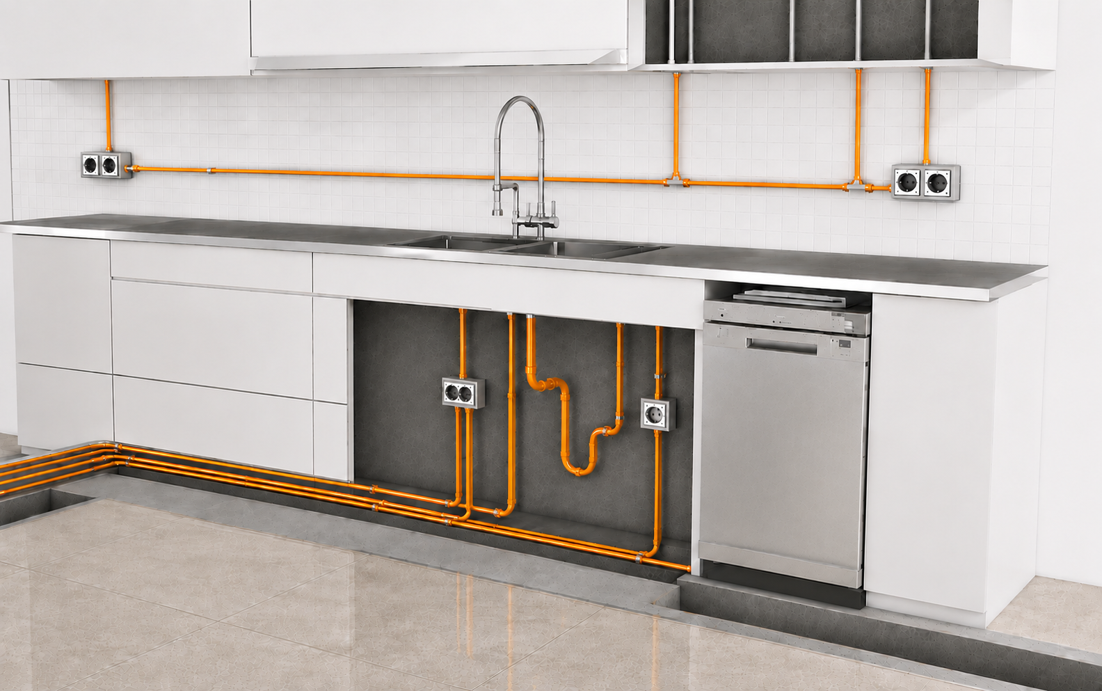 Elektra — technische voorbereiding nieuwe keuken door KeukenKlaar